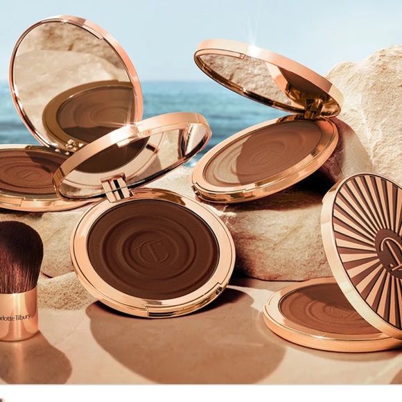 Charlotte Tilbury Beautiful Skin Sun-Kissed Glow Cream Bronzer 2 Medium 0.74 Oz - Picture 3 of 5